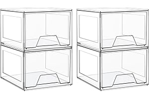 Versatile 4 Pack Acrylic Makeup Organizers for Efficient Drawer Storage