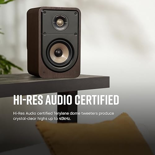 Miniatura 3 de Polk Signature Elite ES15 - Altavoz de estantería, audio de alta resolución, compatible cDolby Atmos y DTSX, tweeter de 1 pulg y woofer de 5.25