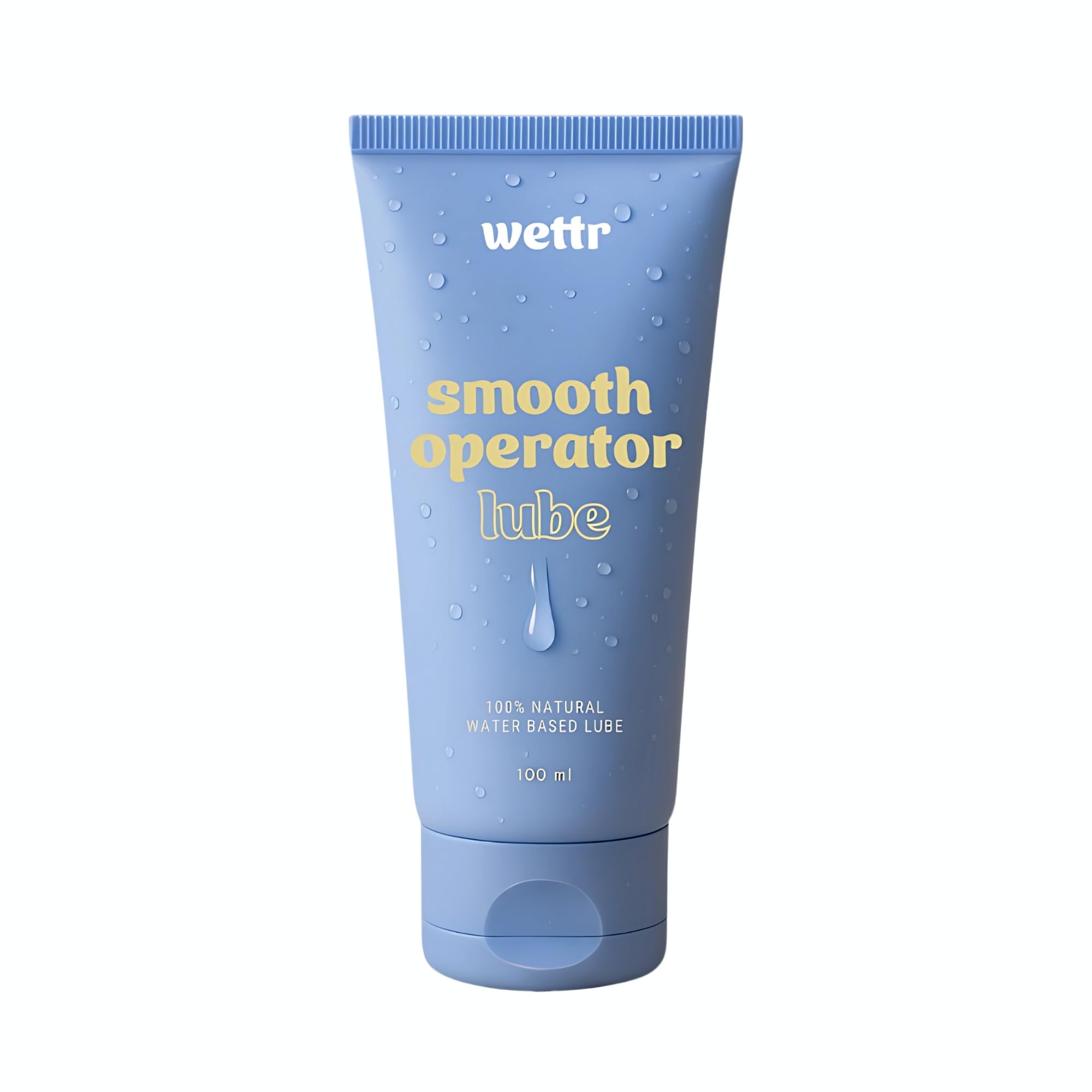 Wasserbasierendes Gleitgel für Männer, 100 ml, Extrem Hautfreundlich, 100% natürlich, Kondom- & Toy-kompatibel | Anal & Oral | Langanhaltend, nicht klebrig, pH-hautneutral – Smooth Operator by wettr