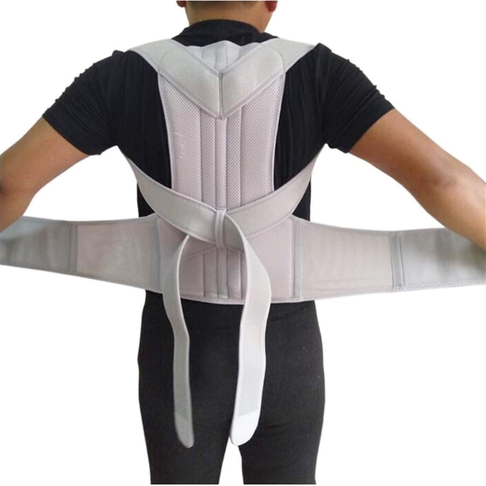 Corrector de Postura Ajustable para Hombre y Mujer, Faja Lumbar, Corrector Recto hacia atrás, Tallas S-XXL.