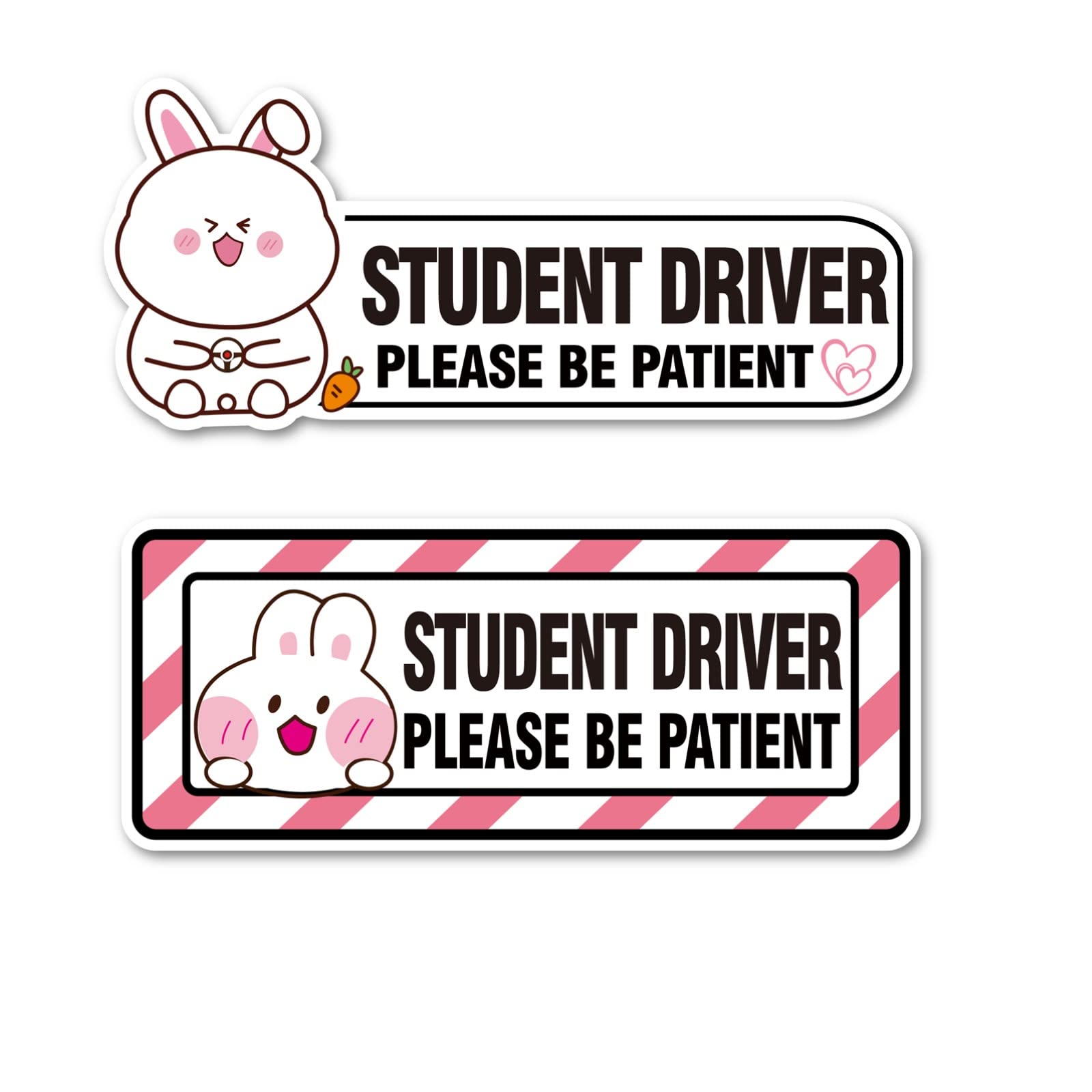 PicassoskyStudent Driver Please Be Patient Magnet Decal Safety Signs for New Driver Magnet for Car，Student Driver Magnet for Car for Girl，Student Driver Signs for Car