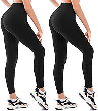 Walifrey Fleece Lined Leggings Women 2 Pack, Women's High Waisted Thermal Warm Winter Leggings for Workout