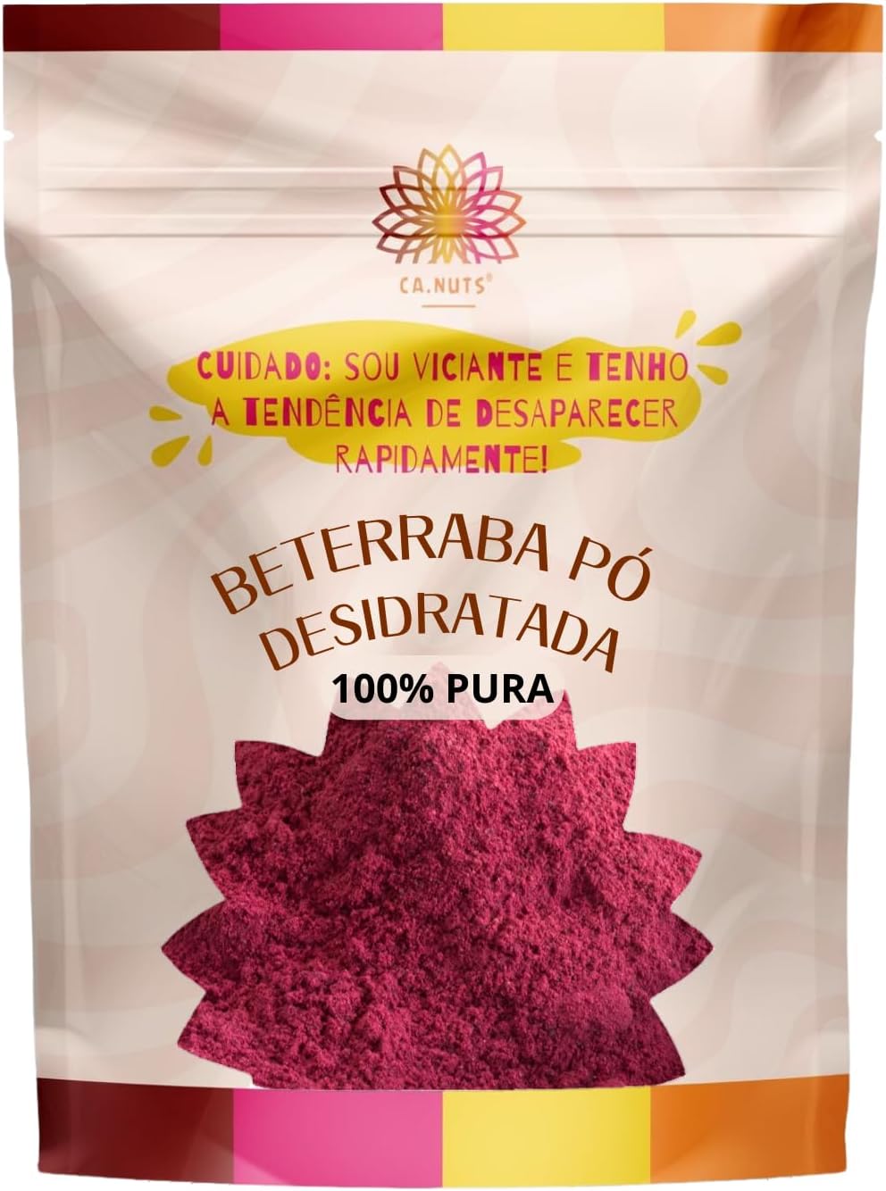 Beterraba em Pó 100% Pura Importada | Farinha de Beterraba Ca.Nuts Linha especial (1 Kg)