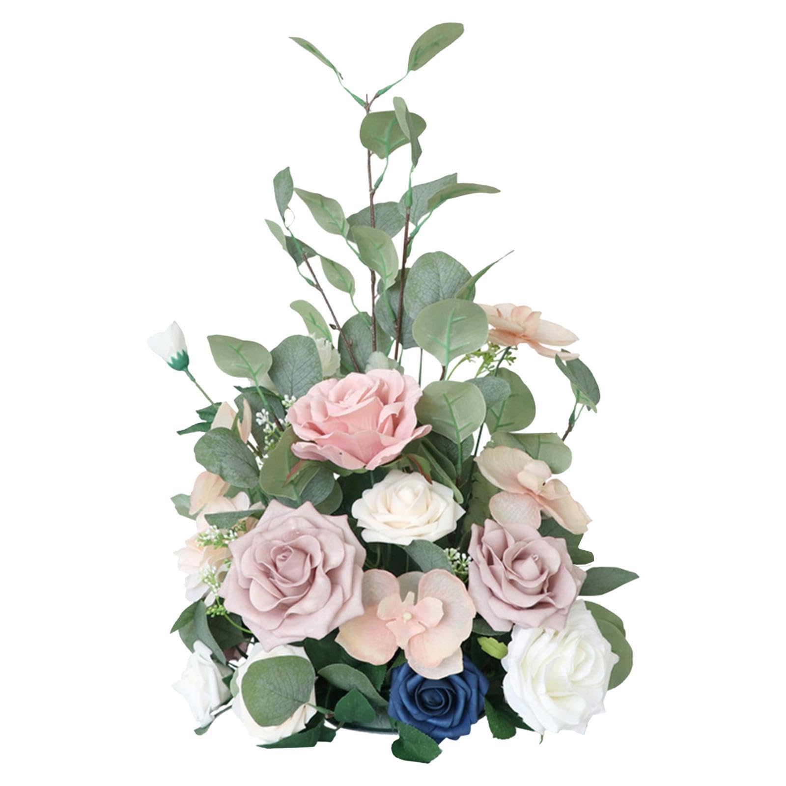 Decorazioni per Tavoli Artificiali, Vasi Decorativi, Centrotavola per Matrimoni, Centrotavola per Matrimoni, Giardino, Fiore rosa