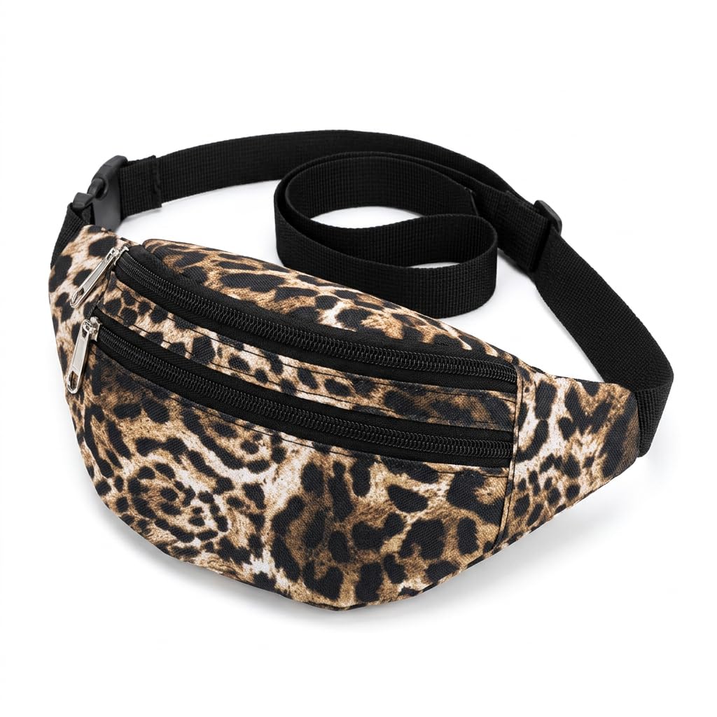 Leopard Print Chest Bag for Women, Waterproof Waist Bag for Urban Commuting, Side Bag, Suitable for Urban Professionals Seeking Both Fashion and Convenience in Their Accessories-image-37