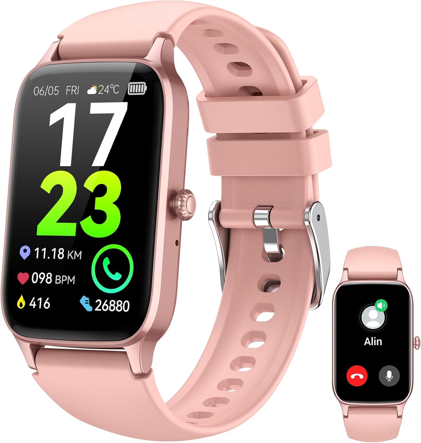 Smart Watch Answer Make Call 2025 New Fitness Tracker for Women 1 57 HD Fitness Watch Heart Rate