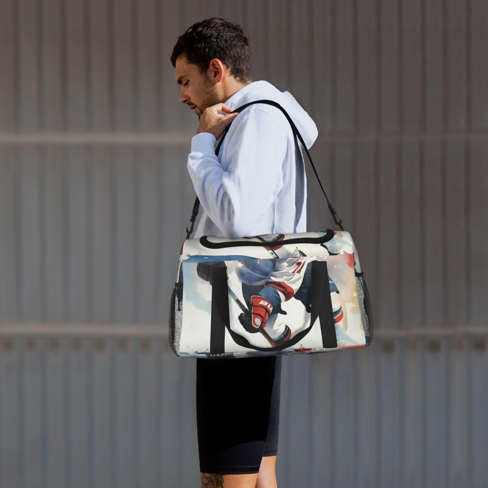 Sac de sport de hockey sur glace résistant à l'eau, sac de voyage, sac de sport, sac fourre-tout de sport et week-end pour homme et femme