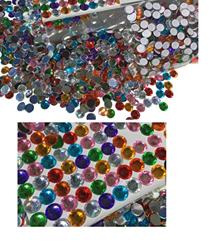 400 pezzi 8 mm etichetta glitzernde disegno