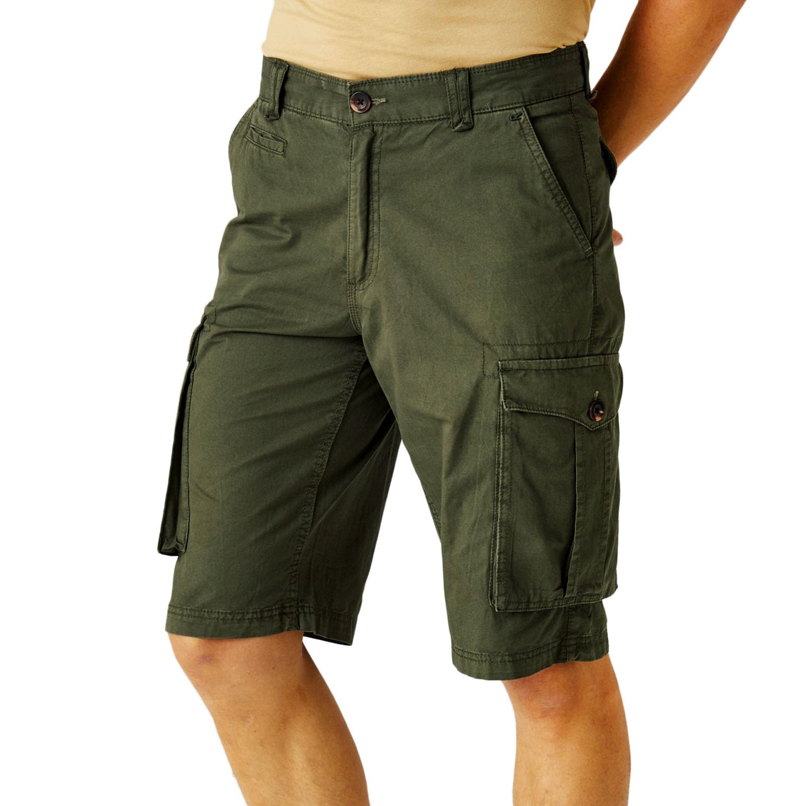 Regatta Men's Shorebay Vintage Look Cargo Shorts Green