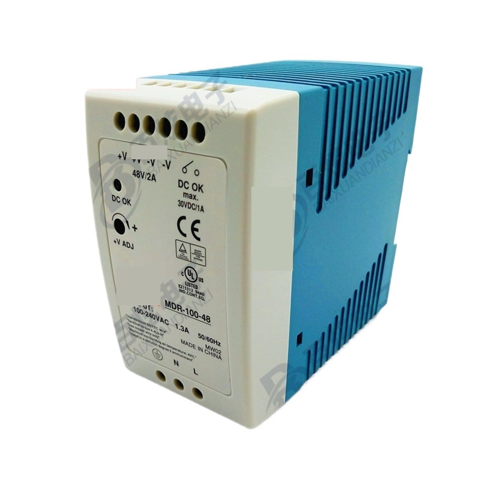 MDR-100-48 alimentant vos armoires électriques avec 100W 48V 2A