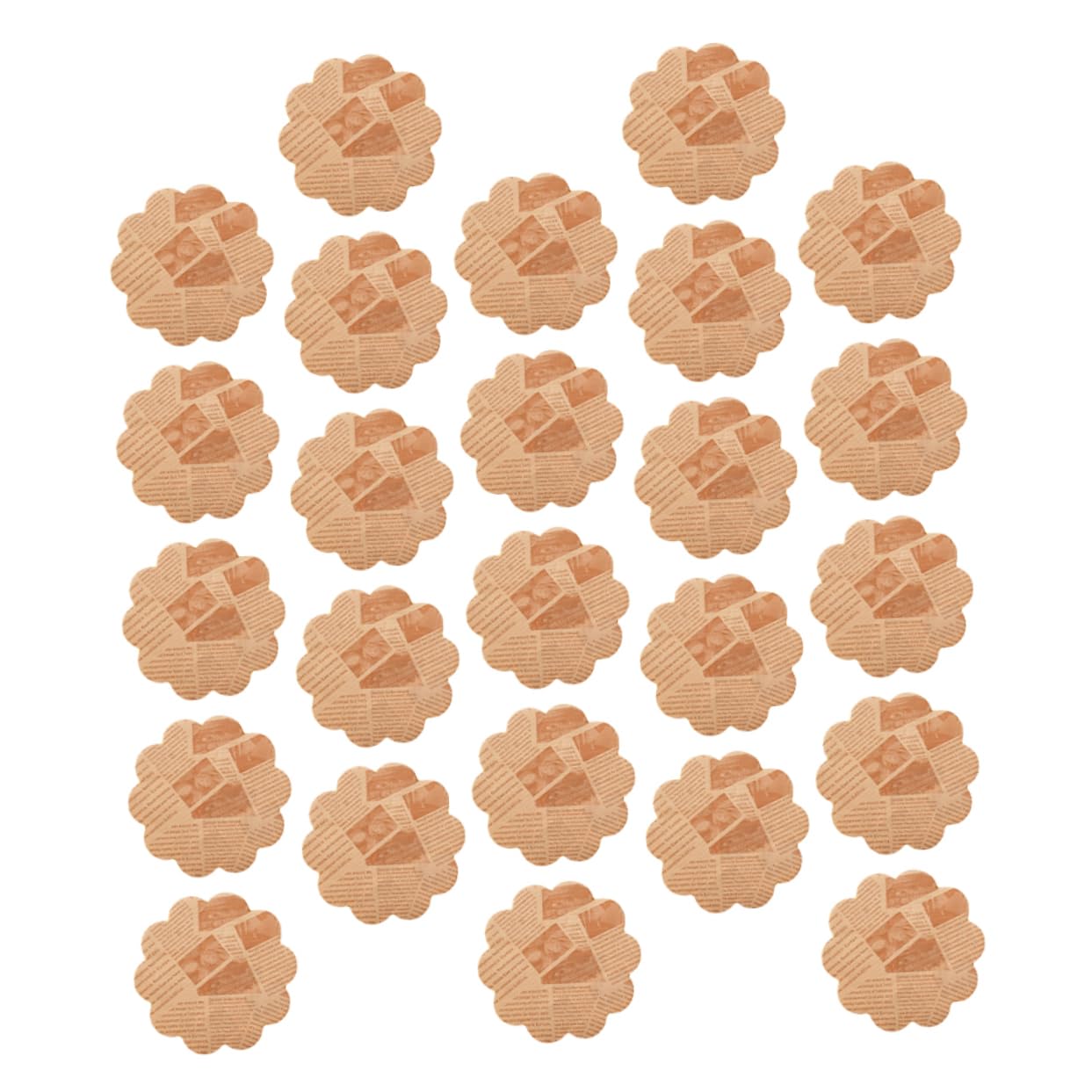 Cabilock Oil Absorbing Baking Paper Pad 500pcs Lace Snack Mat Grease-proof Paper for Pizza Fried Food