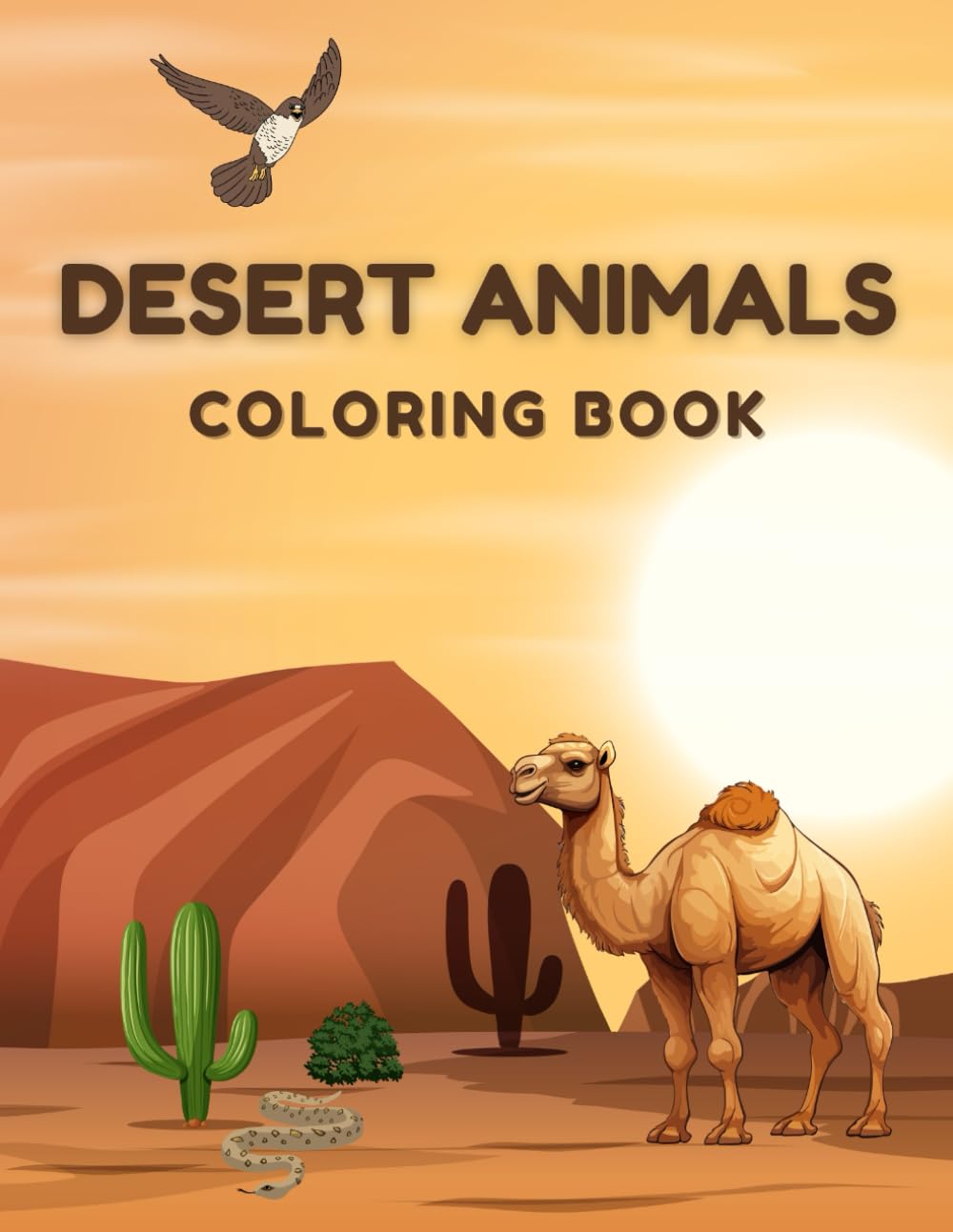 Desert Animals Coloring Book: Fun for Ages 2-8