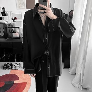 （ARGUE） BLACKリネン長袖シャツ 楽天市場】開襟長袖シャツ 黒 Mサイズ Z6024-2 ダンス 長袖