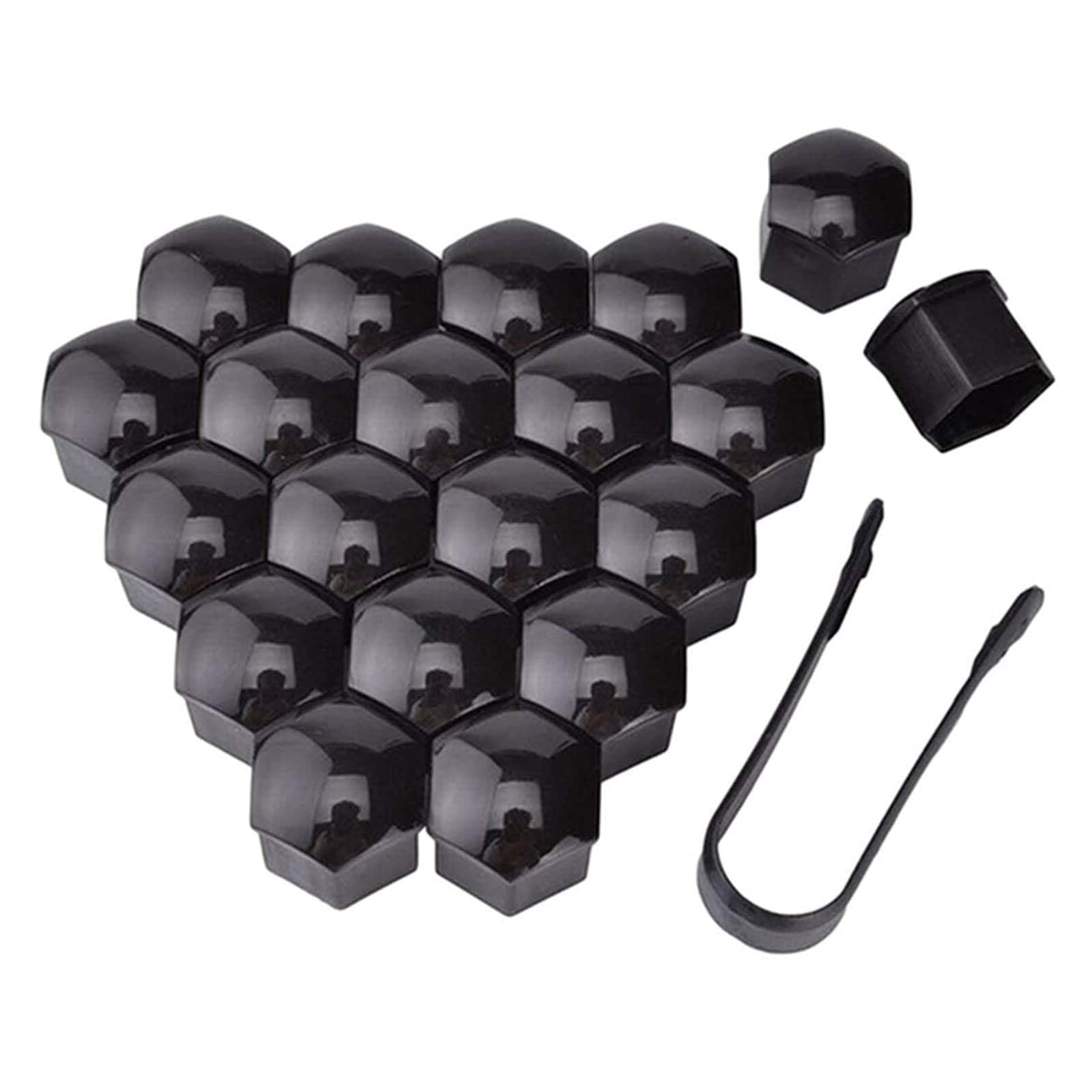 Sjpjdgfc Normal 20 Pcs Wheel Nut Covers, For Ford Capri Ev Coupe Suv 2024 2025 Dustproof And Rustproof Cover Hex Protection Nut And Bolt Protective Durable,19Mm
