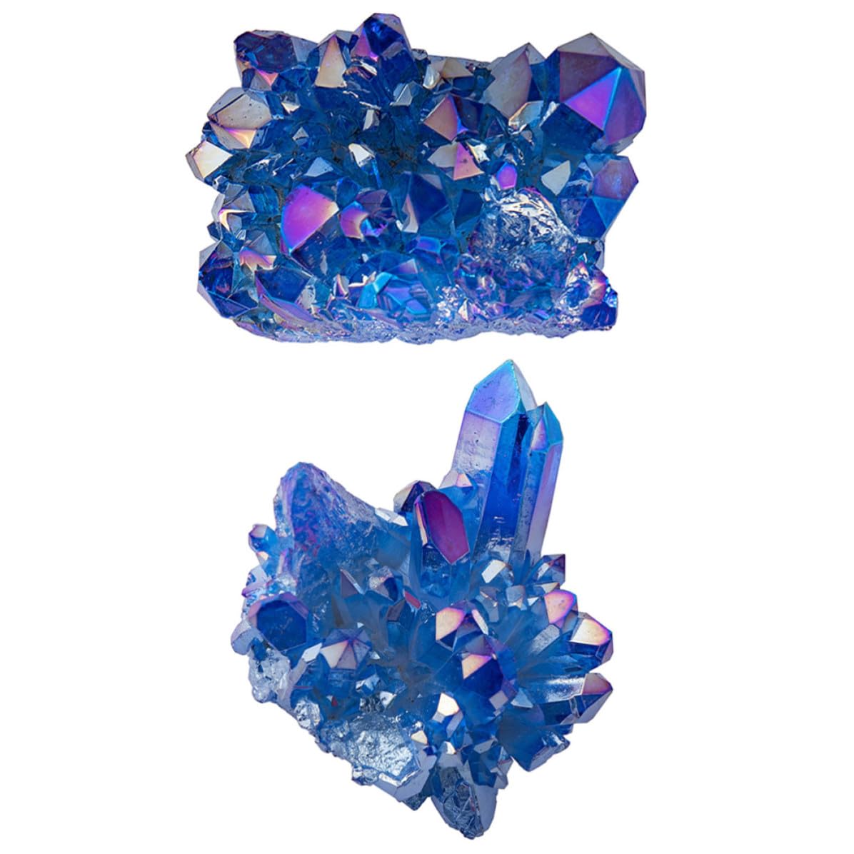 Cúmulo de cristales azules para evitar acuarios aburridos y decorar exteriores con elegancia