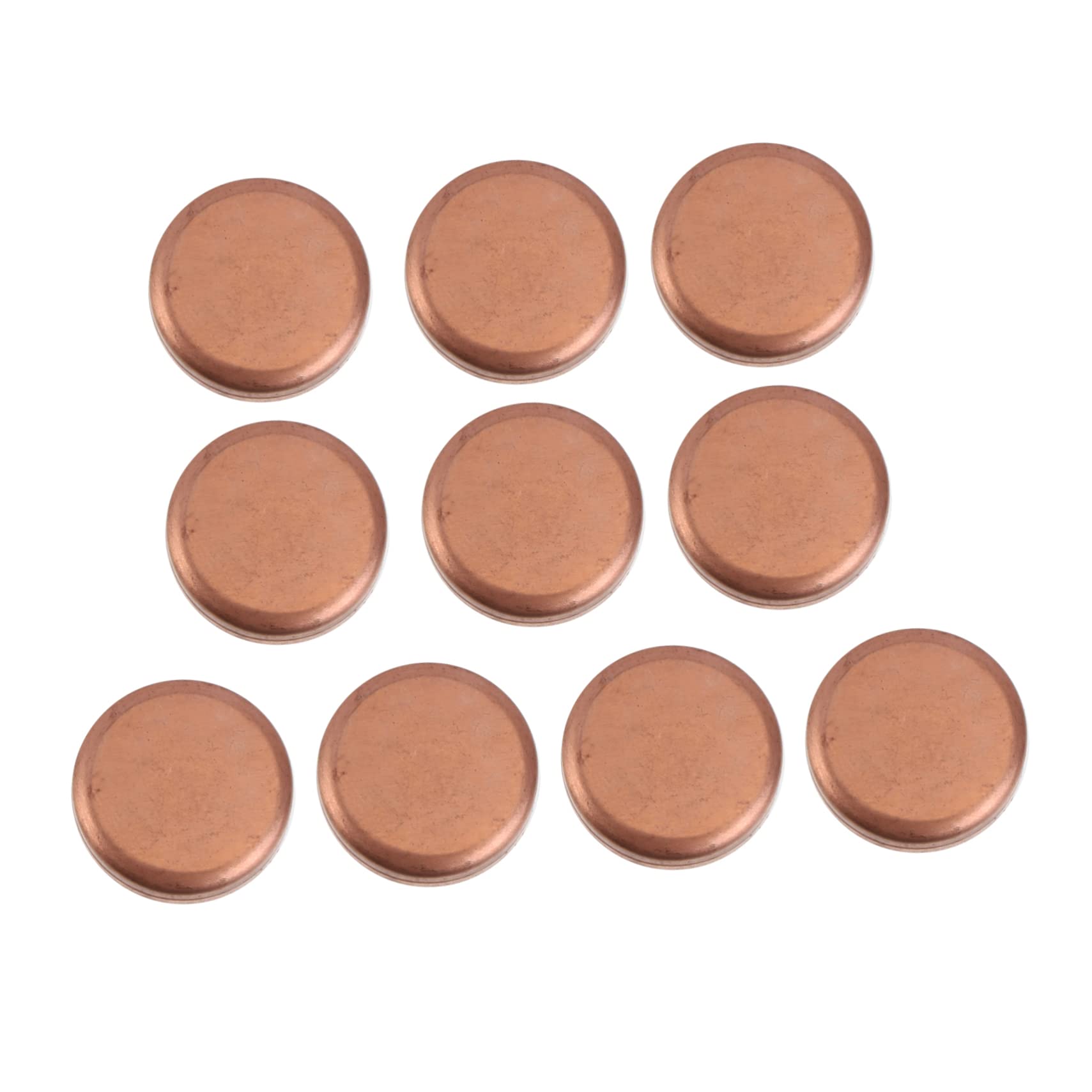 GOOHOCHY 10pcs Wire Organizer Crimp Hose Clamps Cable Adhesive Clips Oil Drain Crush Washer Steel Cable Clamp Pipe Clamp Wire Clamp Fuel Line Clamp Pliers Welding Part Golden