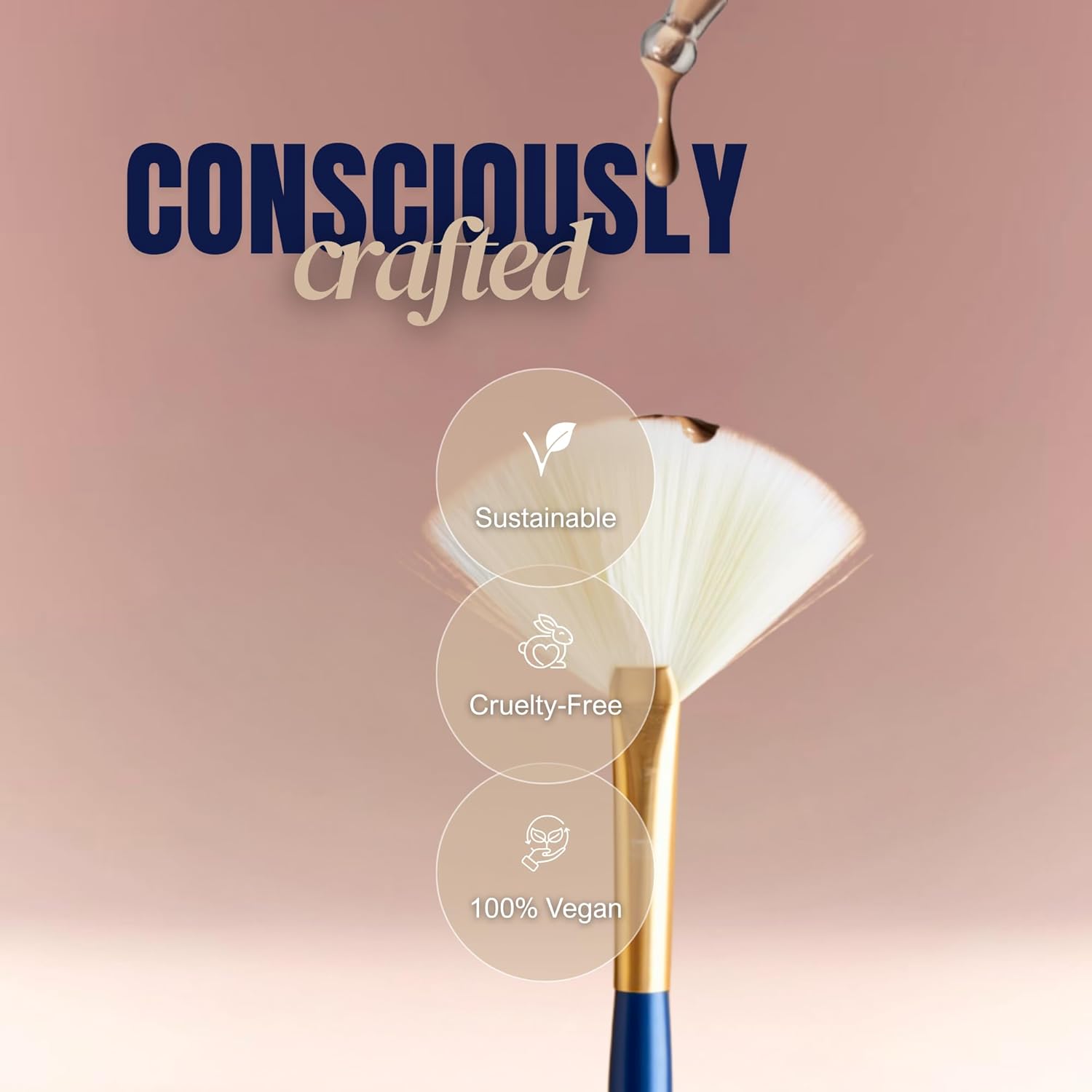 BERRY GOODS 12-Piece Makeup Brush Set with Microcrystalline Silk Fibers – Ultra-Soft, Vegan & Cruelty-Free Face & Eye Brushes with Travel Case (BERRY Red) - Image 5