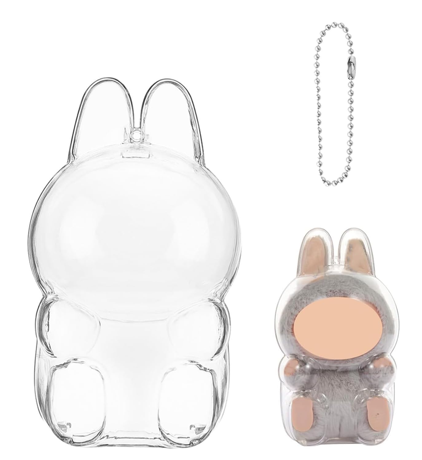 ラブブ 専用 Amazon.co.jp: LABUBU Compatible Case, Transparent Clear Cover