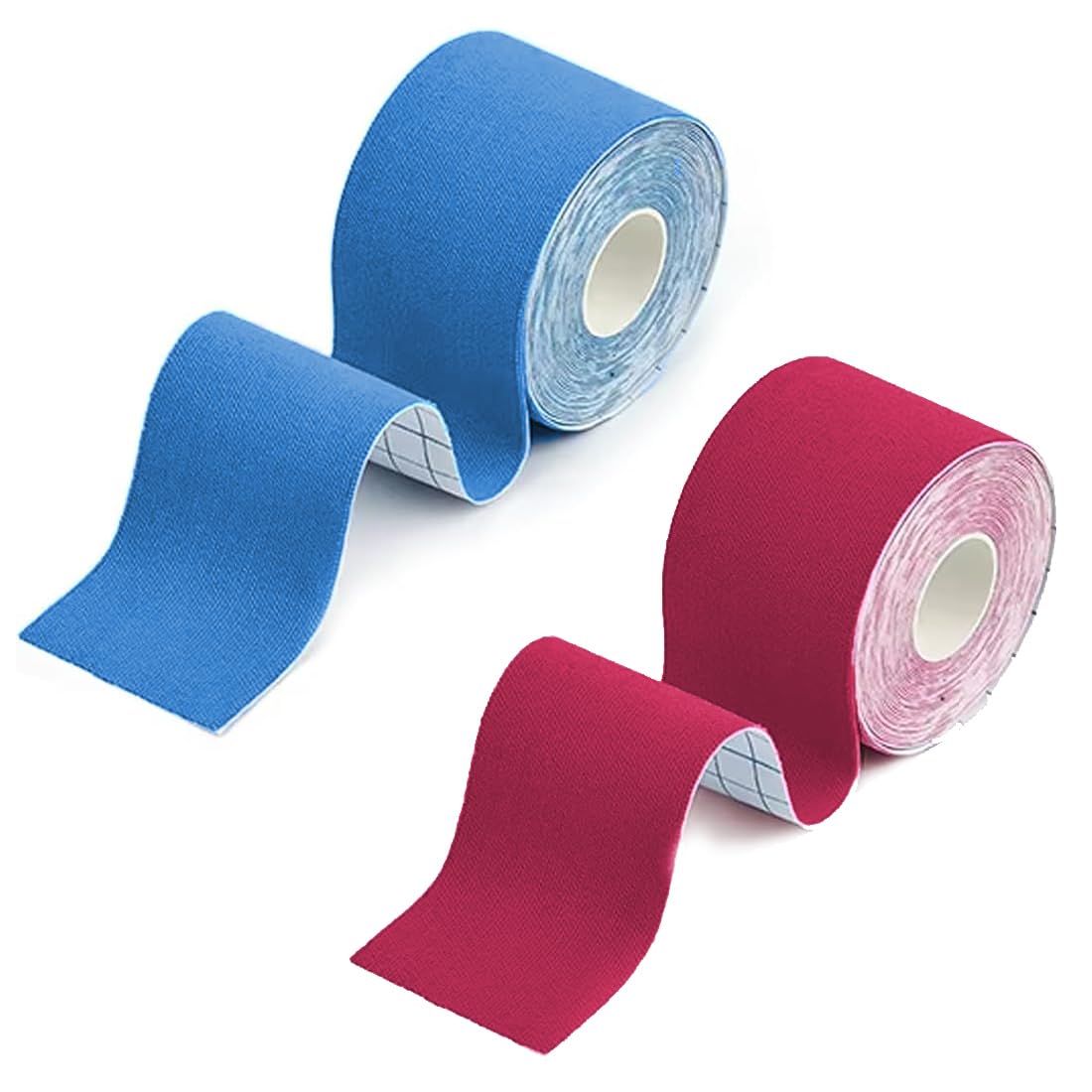 2 Piezas Cinta Lifting Facial Parches Antiarrugas Lifting Para Tonificar, Reafirmar Y Tensar La Piel Venda Piel Sensible (2.5Cm X 5M) (Rosa Y Azul Claro)
