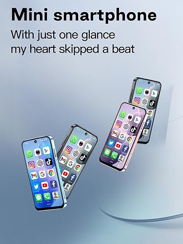 Miniatura 4 de Mini teléfono 3G desbloqueado, dual - SIM, desbloqueo facial, pantalla HD de 3.88 pulgadas, teléfono de respaldo lindo y portátil, teléfono
