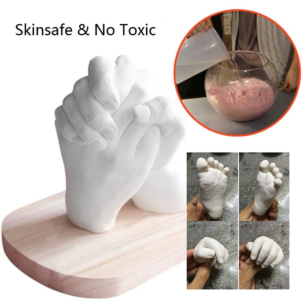 Leaftree Baby 3D Casting Kit, Safe Alginate Plaster with Metalic Gold