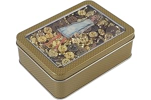 Simplicity Vintage Sewing Pattern Artwork Button Tin