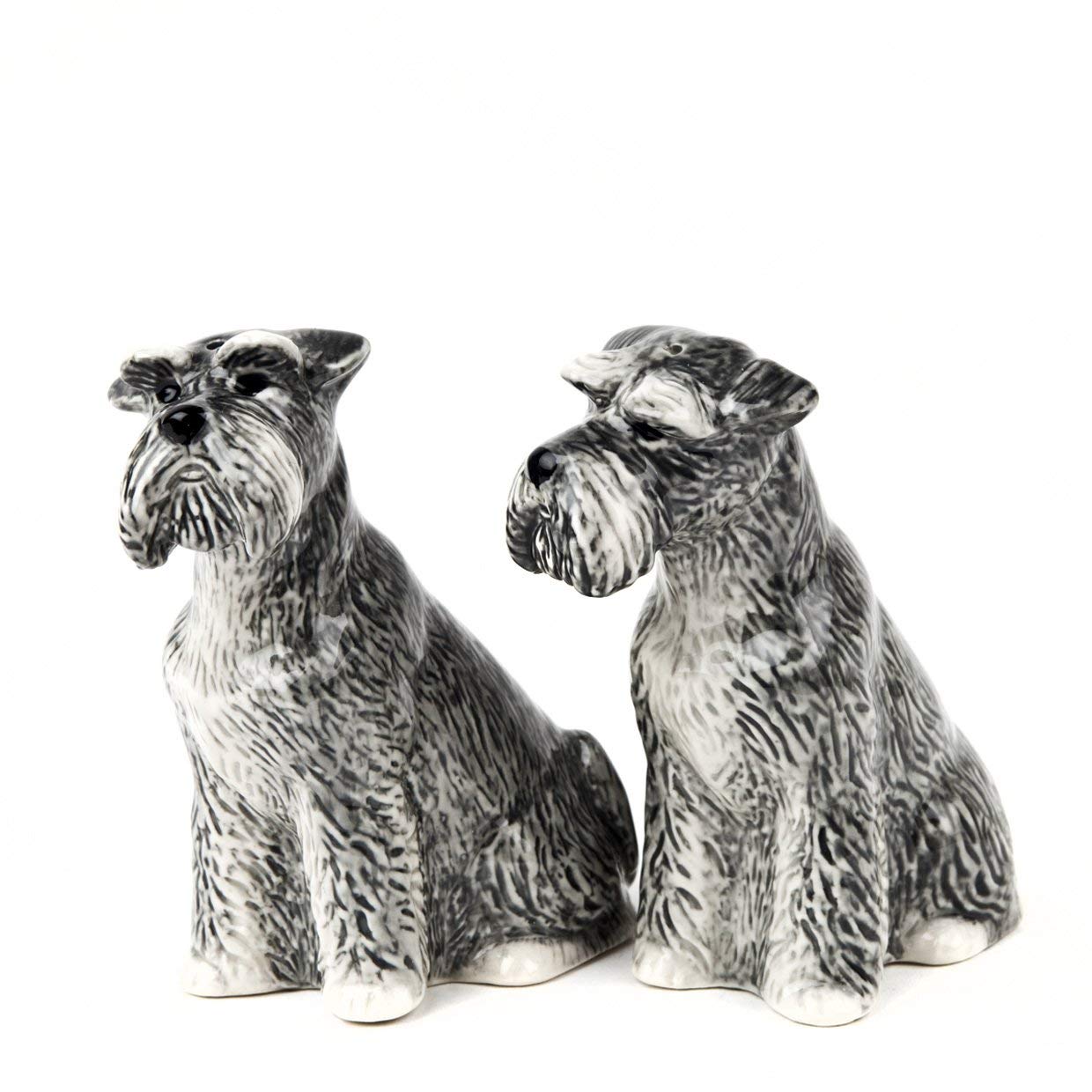 Quail White Ceramics - Schnauzer Salt And Pepper