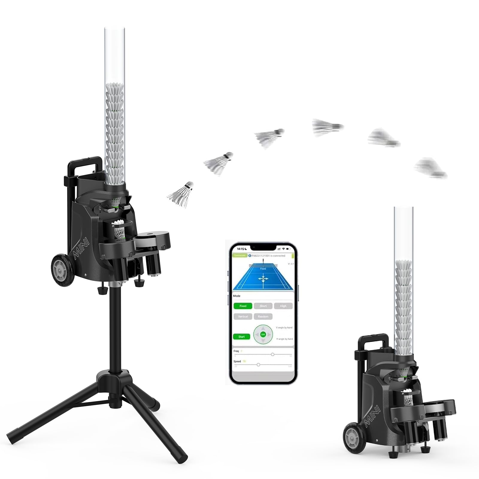 Amazon | PB-MINI ポータブルバドミントンシャトルコックランチャー