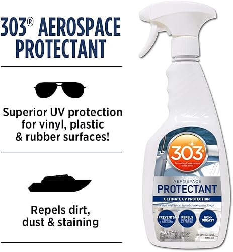 Miniatura 6 de STAR BRITE Spray impermeabilizante, repelente de manchas + protección UV, 64 onzas y protector aeroespacial marino 303, protección UV, repele el