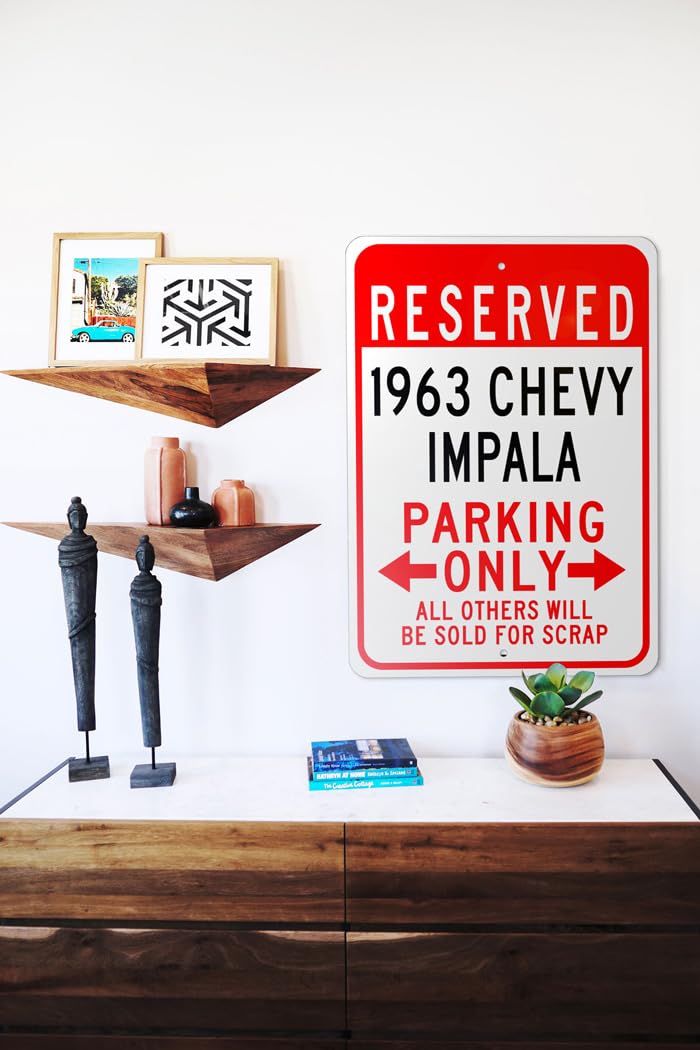 Amazon.com: 1963 63 Chevy Impala Reserved Parking Only All Others 