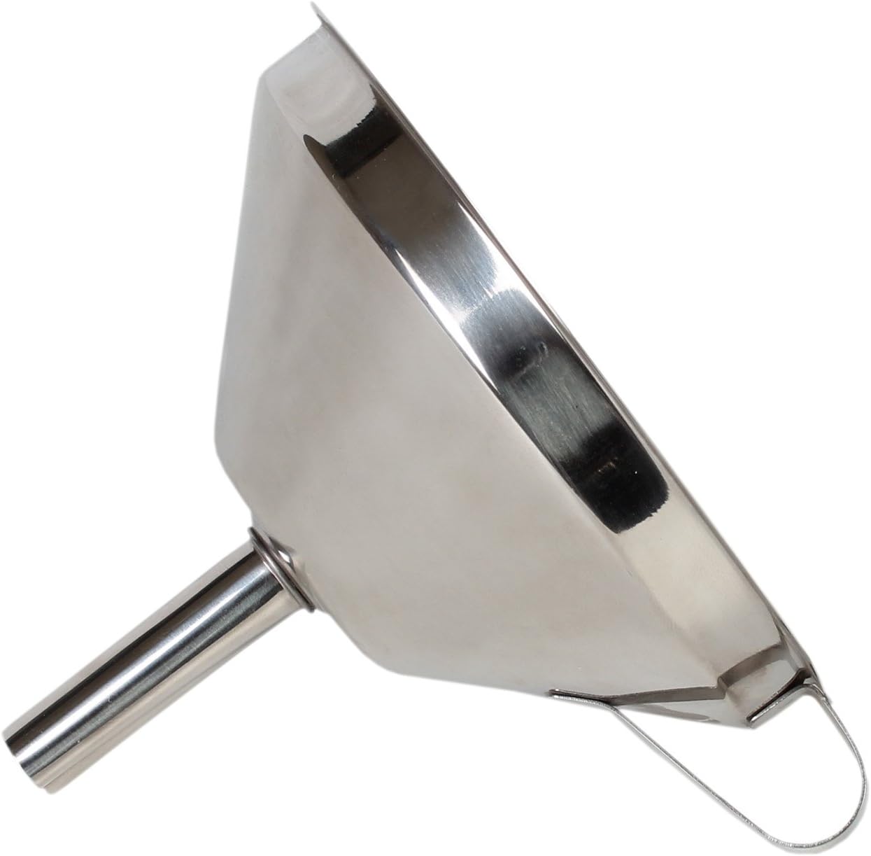 Excellante 849851007864 Stainless Steel Funnel with Removable Strainer, 6"