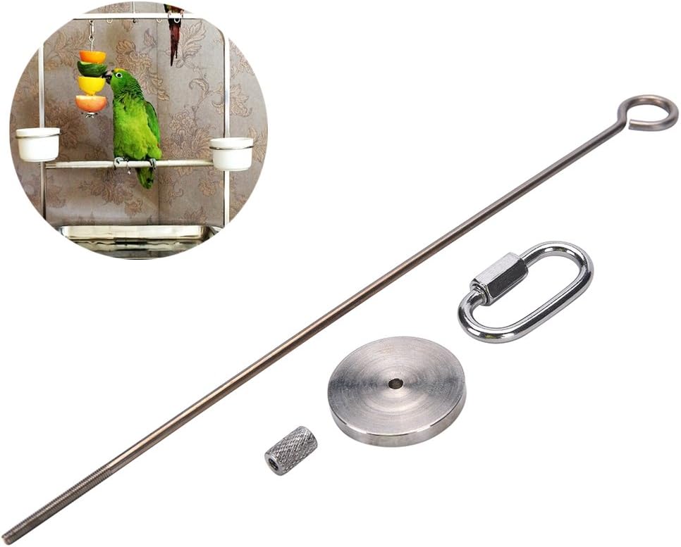 Bird Fruit Holder Stainless Steel Vegetable Skewer Treating Tool for Parrots/Chinchillas/Small Pets L