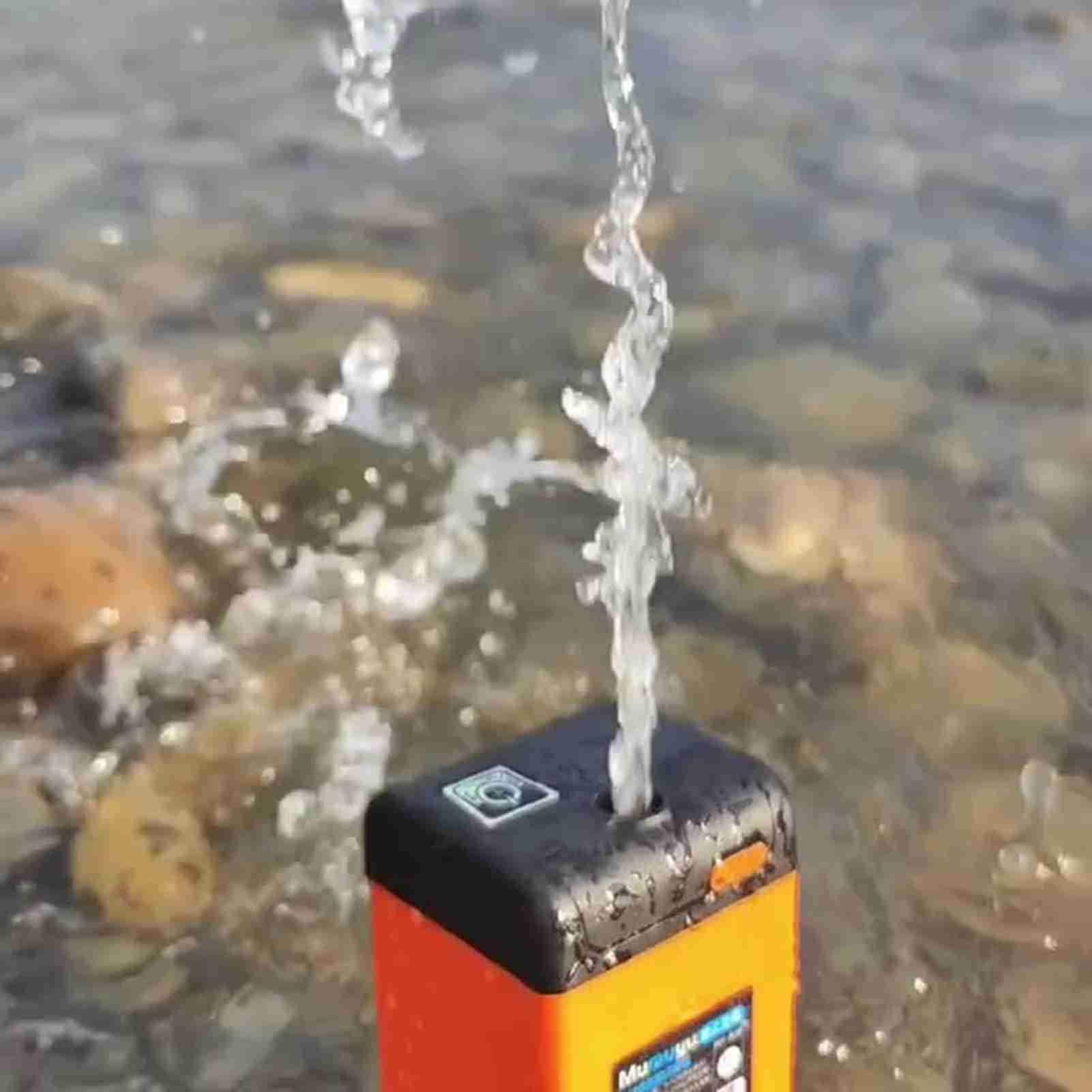 Kavolet Tragbare Campingdusche, Outdoor-Camping-Duschpumpe, Elektrische Camping Dusche, Mobile Duschen Set mit Duschkopf und Schlauch für Camping Reisen Haustier