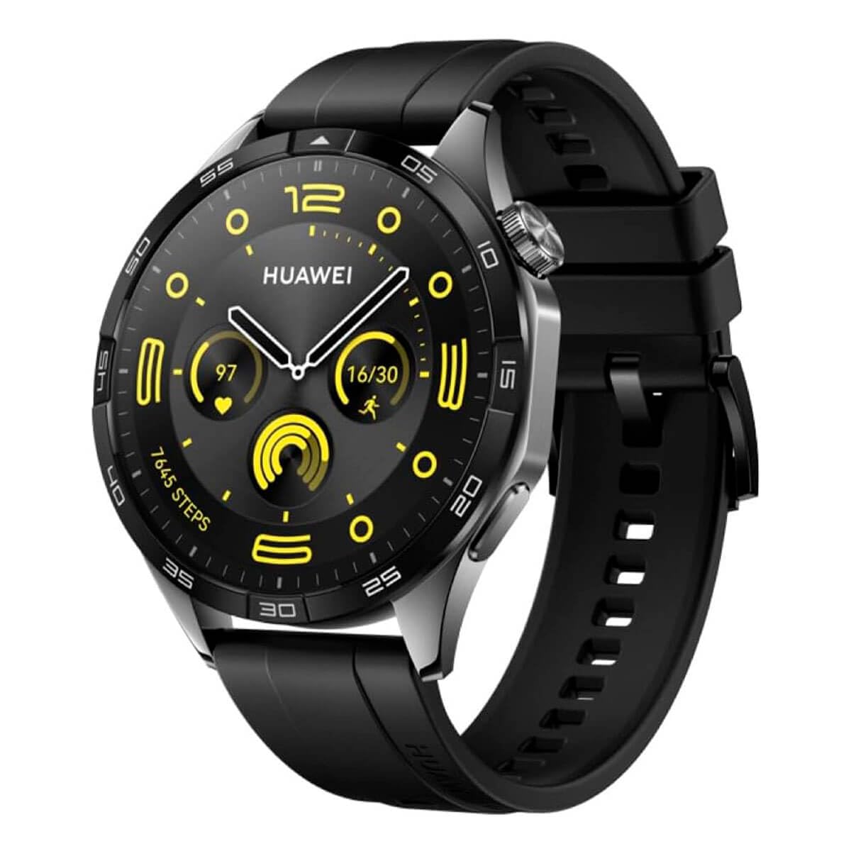 HUAWEI WATCH GT 4 Smart Watch for men women - Up to 2 Weeks Battery Life Fitness Tracker - Compatible with Android & iOS - Health Monitoring with Pulse Wave Analysis - GPS Integrated -Black