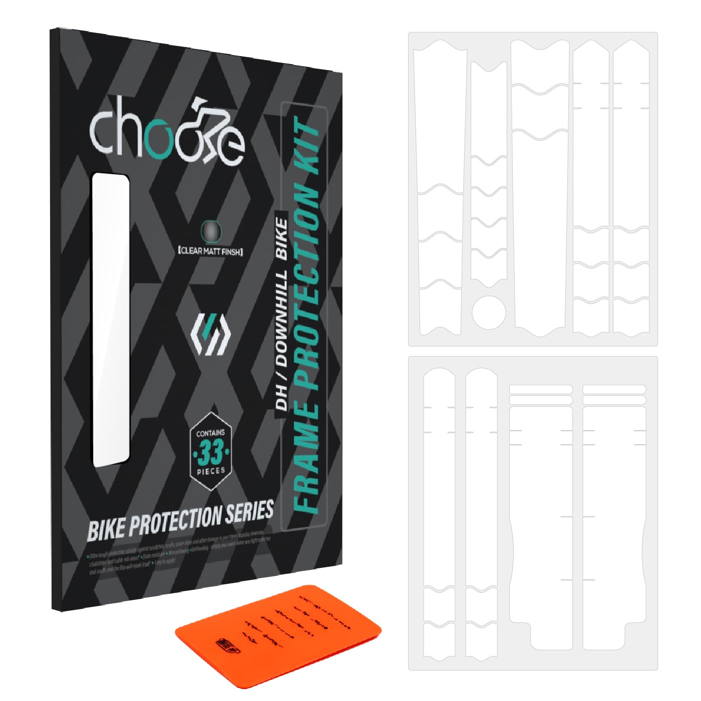 CNCLOL Bike Frame Protection Tape for Road/Gravel/MTB/E-Bike/Downhill&Enduro, Bicycle Frame Protector Guard Film Kit โ image 1