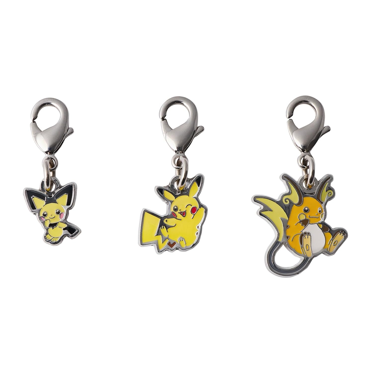 Amazon.com: Pichu Pikachu Raichu - Metal Charm Set – Pokemon