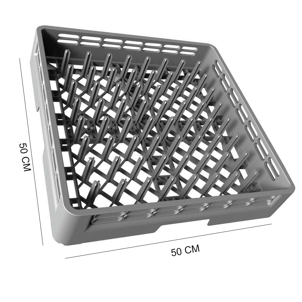 Genérico Rack de lavavajillas Industrial Porta Utensilios Plástico 50x50 cms
