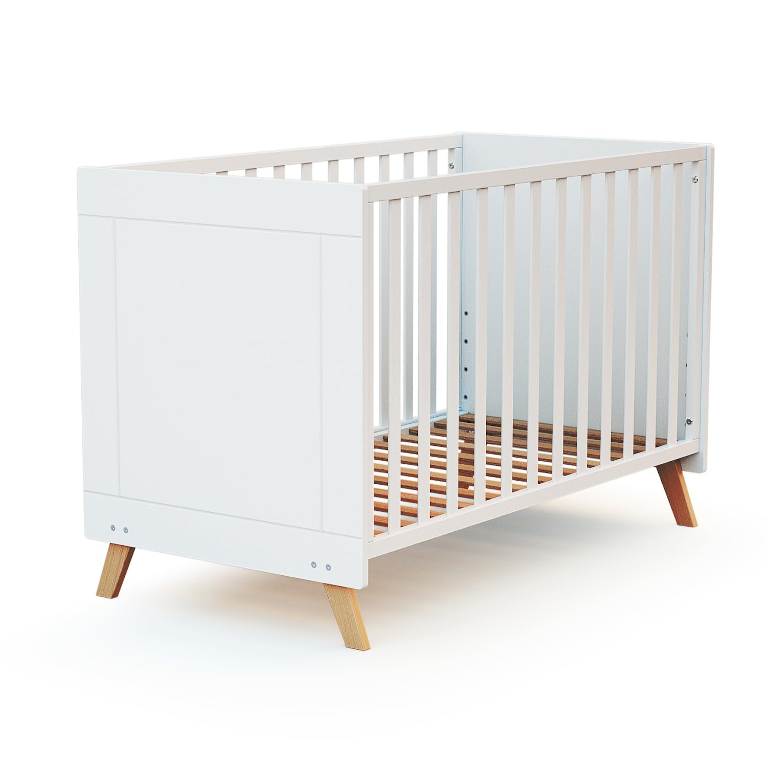 Cuna de Bebé Sakura Estilo Nórdico Infantil, Convertible en Cama Infantil (Kit Colecho Opcional) CoolDreams