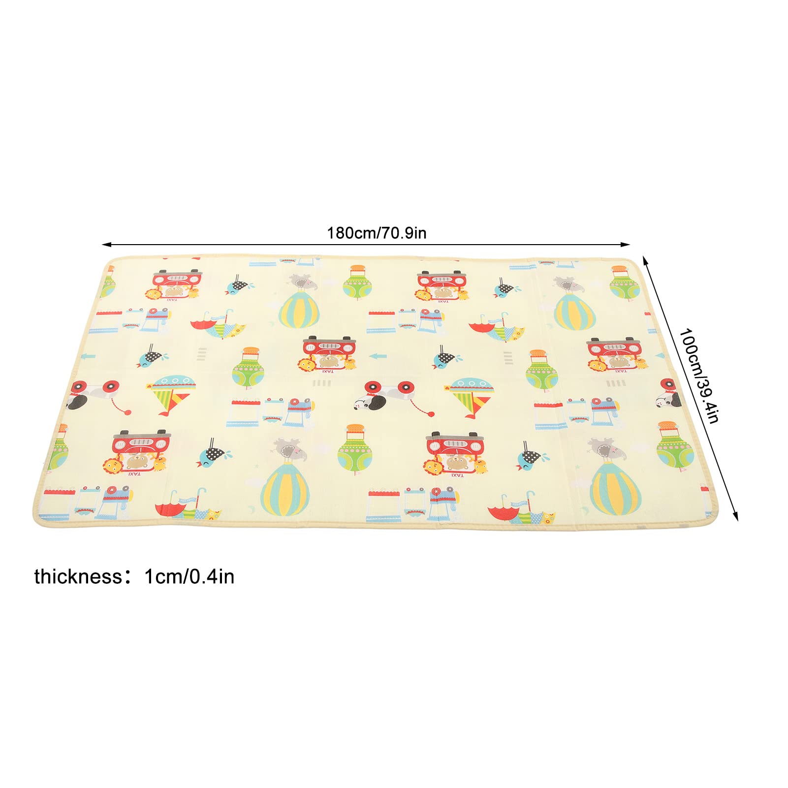 Tappetino da Gioco per Bambini Pieghevole, Tappetino da Gioco per attività Impermeabile Tappetino per Bambini in Schiuma per Gattonare Infantile