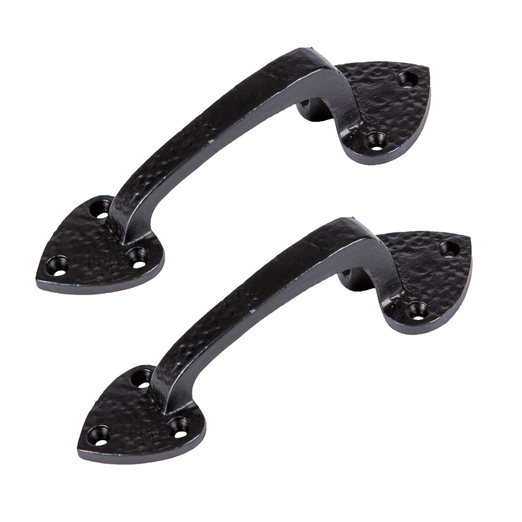Rustic Arrowhead Door Handle - H155mm - Black - Pack of 2