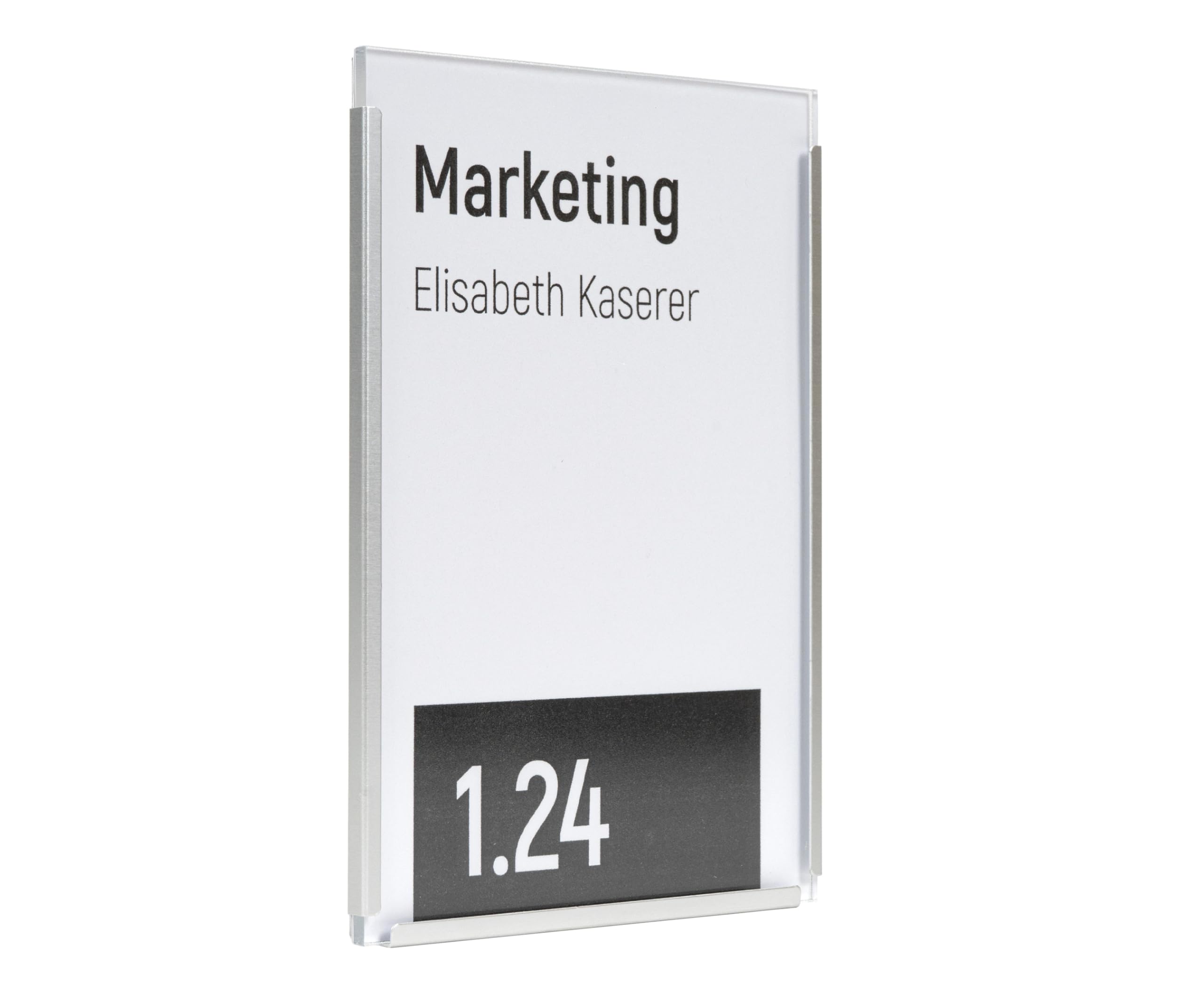 ALU.3K Türschilder/Büroschilder in 5 Farben - 5er Pack – A6 bis A3 - Einfache Selbstbeschriftung – Klebemontage (210,5 x 297 mm (DIN A4), Perlbeige)