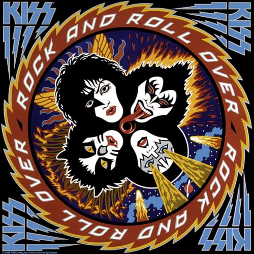 KISS T Shirt for Men & Women Rock and Roll Over Black Graphic Crew Neck, Short Sleeve Tee - Retro Style Rock Band Tshirts - Thumbnail 2
