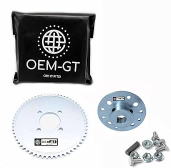 Rear Sprocket and Hub Kit, 60 Tooth, 35 Chain, 1.25" Axle, for Mini Bike/Go Kart.