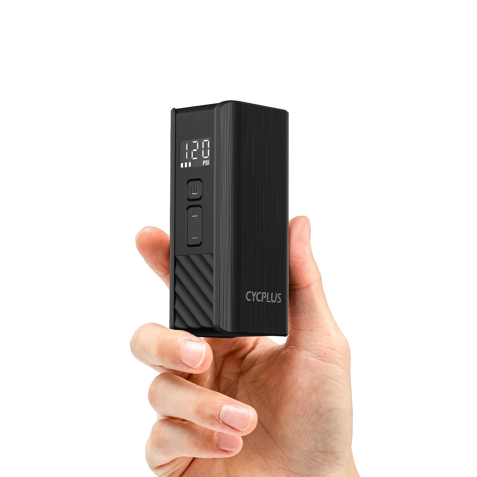 CYCPLUS A3 Mini pompka rowerowa 120 PSI, silnik bezszczotkowy | Bateria 2000mAh, Auto Stop, zawory Presta i Schrader, szybkie pompowanie, do MTB, e-bike i motocykli