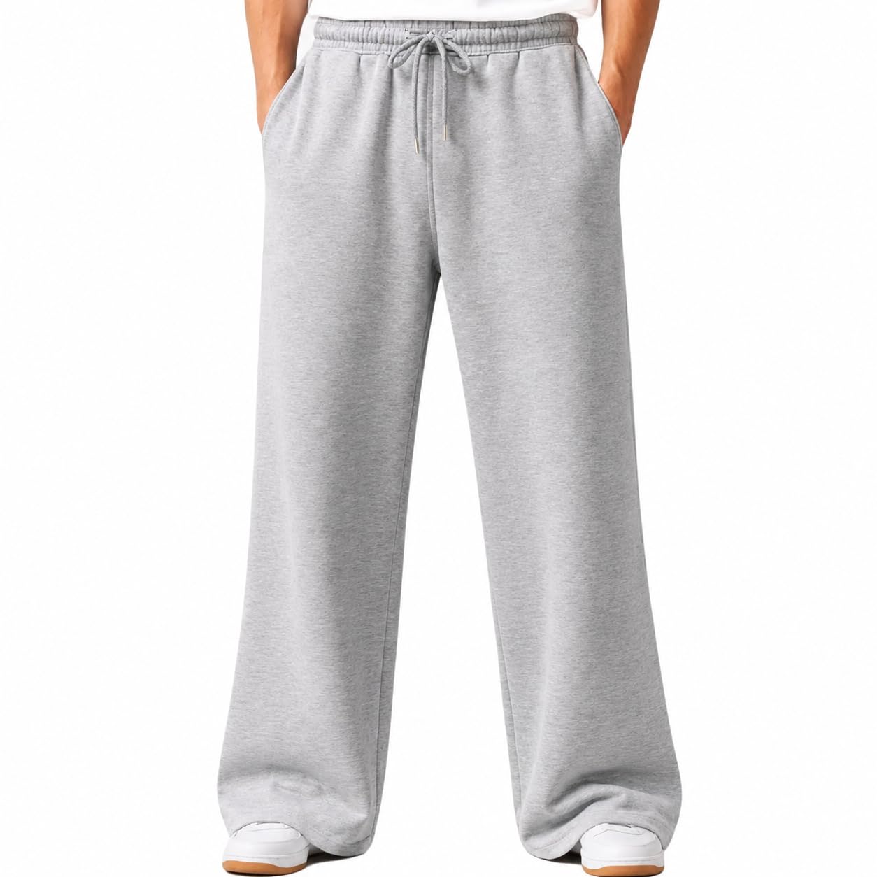 imsa moda Pure Cotton Men's Baggy Lower | Lower for Man Loose Fit with Pockets & Elastic Waist I Baggy fit Lowers for Gym, Jogging & Casual Wear-picture-29