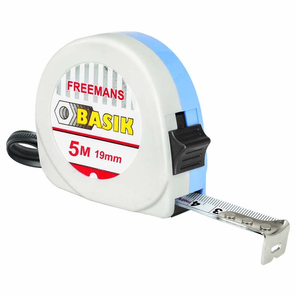 FREEMANS BKL519 Basik Lock 5 m:19 mm Measuring Tape