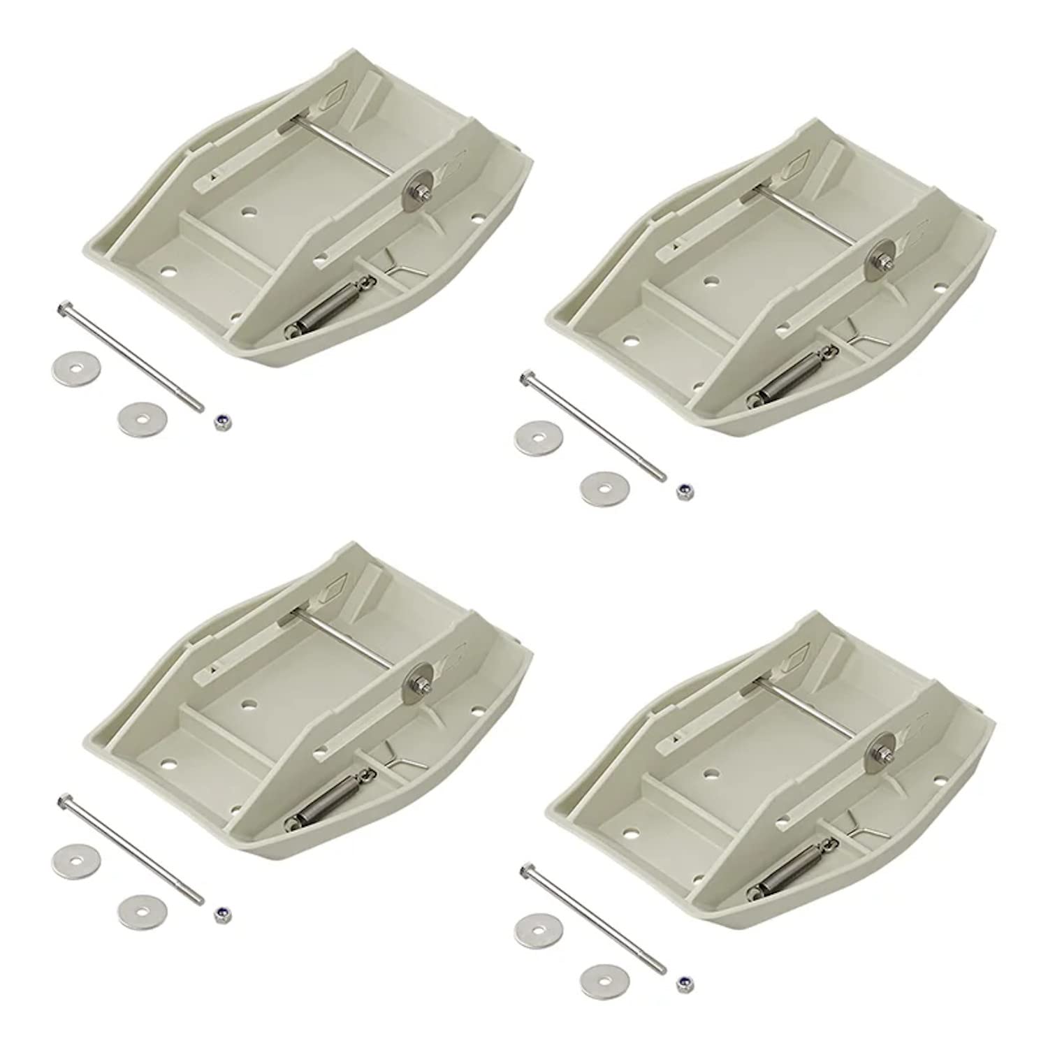 ProPlus 4 plaques de Support par Exemple pour Poteau d'angle, Support de Caravane, Support de Caravane