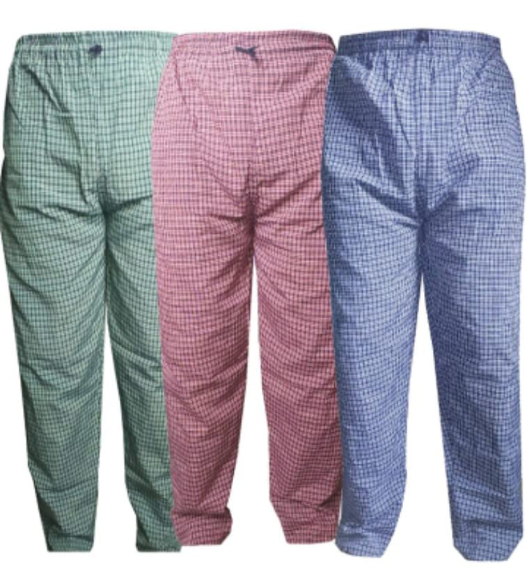 100% Cotton Loungewear Sleepwear Pyjamas Pack of 3 (M)-image-46