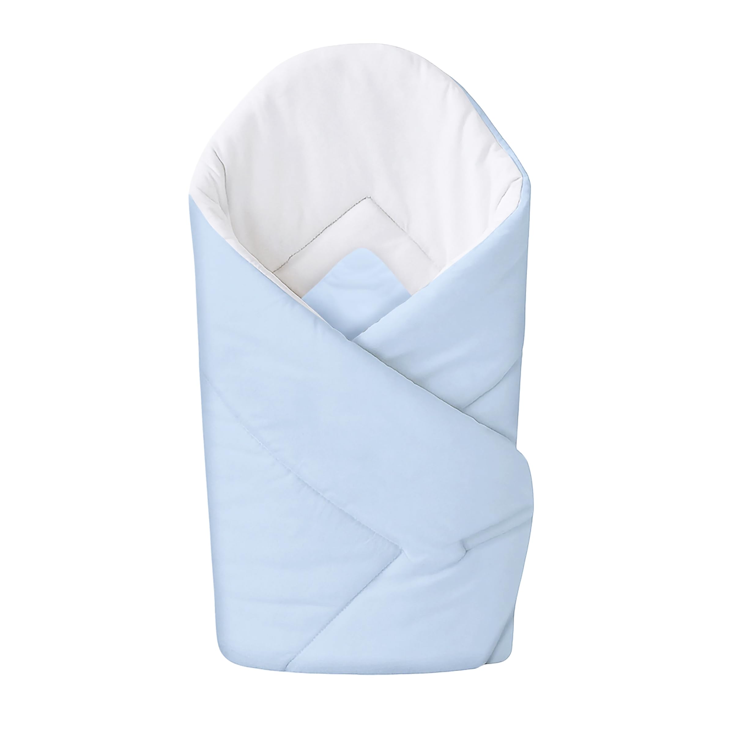 Baby Swaddle Wrap Blanket/Newborn Cotton Swaddling Envelope 0 to 3 Months (Blue)
