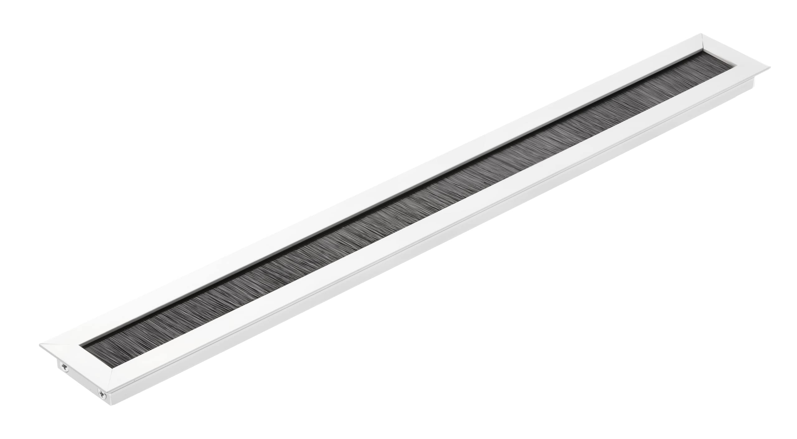GTV Merida Cable Grommet - Rectangular Cable Organiser for Furniture / 45 x 450 mm / Aluminium